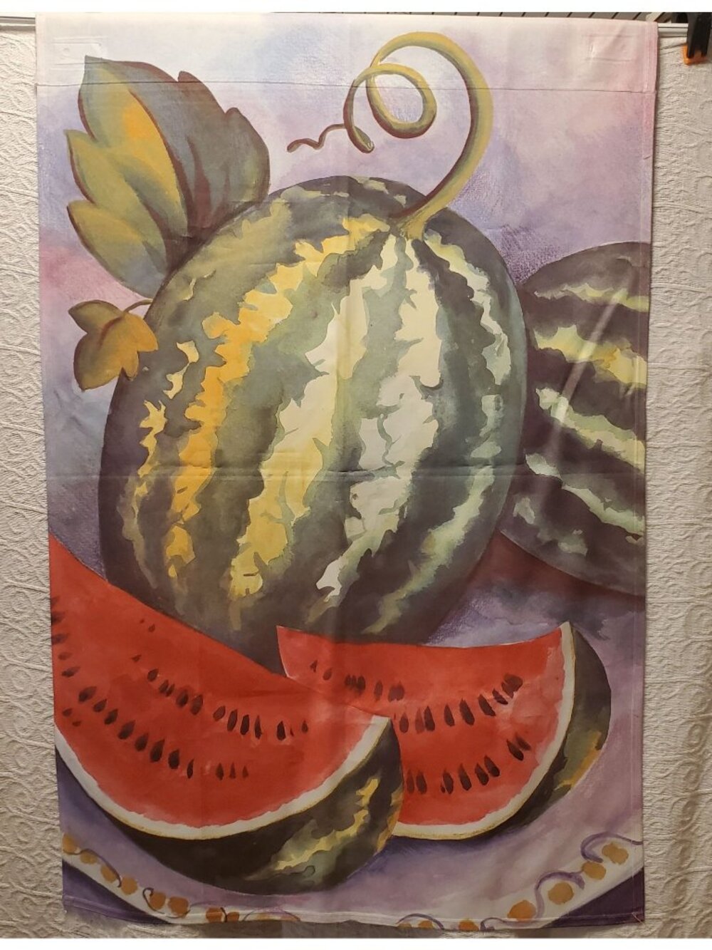 NWOT Toland Watermelon Garden Flag 24x35 Summer Porch Yard USA Art Cottage Charm